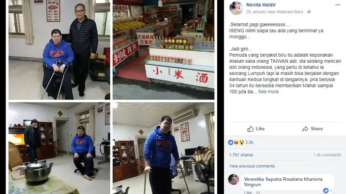 [Bintang] Cari Jodoh, Pria Asal Taiwan dapat Calon Istri Orang Indonesia