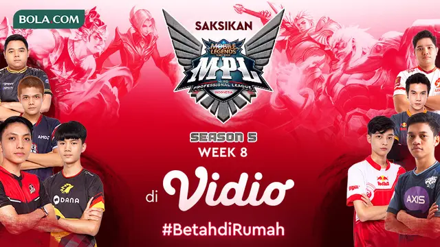 Mobile Legends MPL Season 5 Week ke-8 Dapat Disaksikan Hanya di Vidio. sumberfoto: Vidio