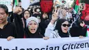 Aksi tersebut merupakan bentuk solidaritas untuk gerakan Global March to Gaza. (Liputan6.com/Herman Zakharia)
