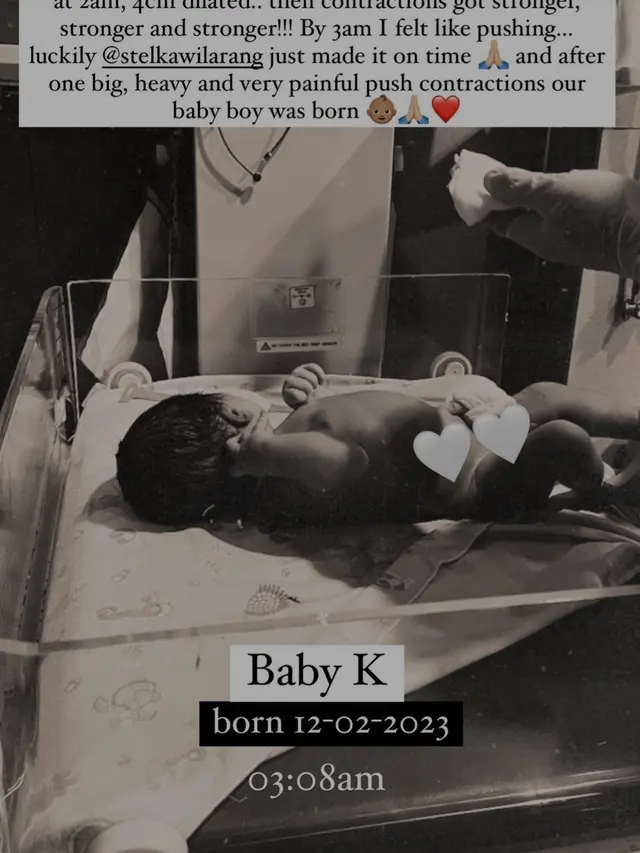 Jennifer Bachdim melahiran anak keempatnya. (Foto: Instagram Stories/jenniferbachdim)