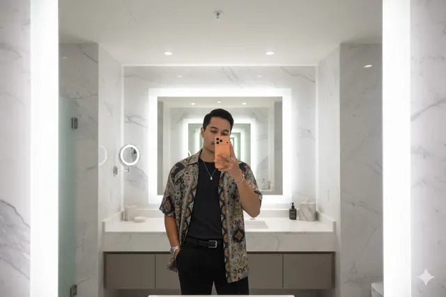 Kumpulan Prompt Gemini AI Mirror Selfie Pakai iPhone 17/Gemini AI