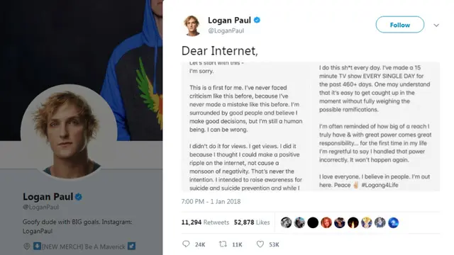 Permintan maaf Logan Paul, pengunggah video jasad di Hutan Aokigahara