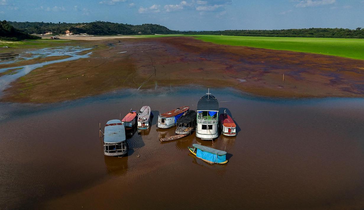 Menurut para ahli, pemanasan global juga mengganggu fluktuasi suhu lautan. (MICHAEL DANTAS/AFP)