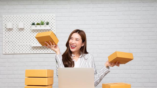 Ilustrasi online seller