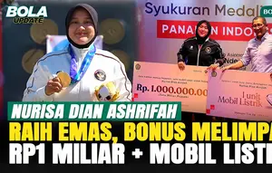 Nurisa Dian Ashrifah Panen Bonus Usai Raih Emas Asian Games 2026, Dapat Rp1 Miliar dan Mobil Listrik