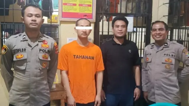 Unit PPA Satreskrim Polresta Bandar Lampung menahan FZ, tersangka pencabulan bocah SD. Foto : (Istimewa).