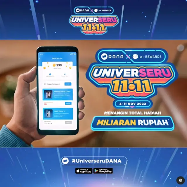 Sambut Harbolnas 2022, DANA Ajak Pengguna Rasakan Pengalaman Universeru 11.11