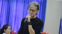 Penyanyi Fariz RM kampanye bahaya narkoba (Achmad Sudarno/Liputan6.com)