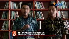 Prihatin dengan rendahnya kualitas pendidikan, dua saudara kembar di Anambas, Kepulauan Riau, dirikan taman bacaan anak.