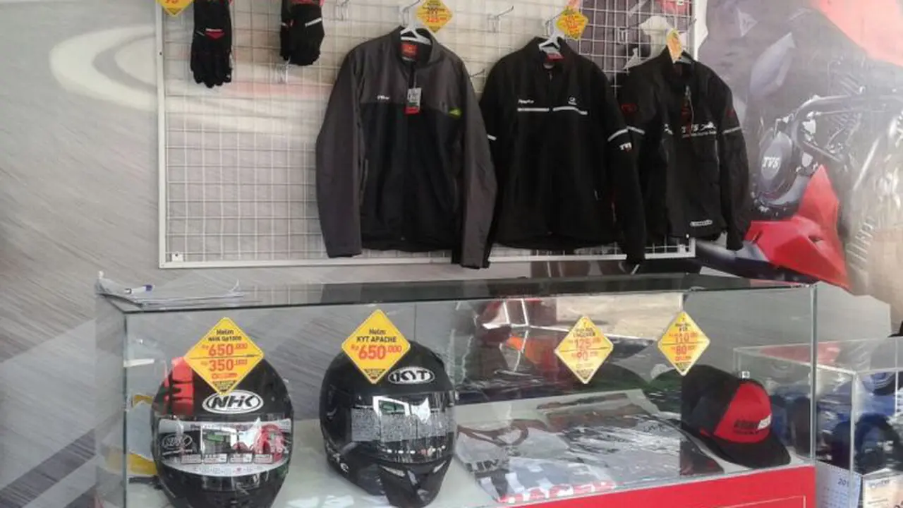 TVS Apache RTR 200 Punya Aksesori Resmi