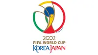 Logo Piala Dunia 2002 di Korea Selatan dan Jepang. Logo baru Piala Dunia diresmikan FIFA. Sebuah lingkaran dengan ilustrasi piala dunia ditengahnya (Istimewa)