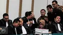 Jaksa penuntut umum sidang lanjutan kasus dugaan penodaan agama dengan terdakwa Basuki Tjahaja Purnama atau Ahok di Kementan, Jakarta, Selasa (9/5). Ini merupakan sidang terakhir dengan agenda pembacaan putusan. (Liputan6.com/Kurniawan Mas'ud/pool)