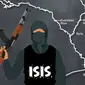 Banner ISIS Kalah (Liputan6.com/Triyasni)