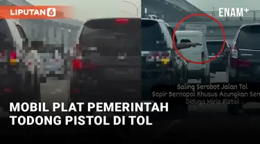 Mobil Plat Pemerintah Todong Pistol di Tol Jagorawi