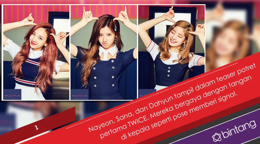 Intip Gaya Imut TWICE di Teaser Comeback. (Foto: Twitter/JYPETWICE, Desain: Nurman Abdul Hakim/Bintang.com)