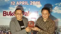 Achmad Zaky, Founder dan CEO Bukalapak bersama Triawan Munaf, Kepala Bekraf (Liputan6.com/ Jeko Iqbal Reza)