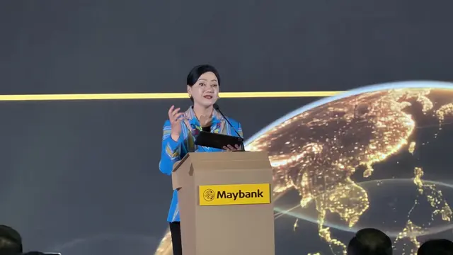 Ketua Dewan Komisioner Otoritas Jasa Keuangan (OJK) Friderica Widyasari Dewi saat Maybank Indonesia Sustainable Finance Forum 2026, di Jakarta, Selasa (30/6/2026). (Foto: Liputan6.com/Tira Santia)