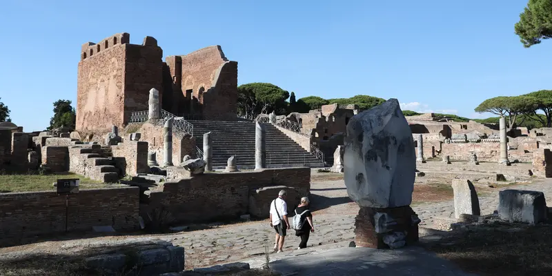 FOTO: Menyusuri Taman Arkeologi Ostia Antica di Roma