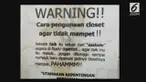 Peraturan yang harus ditaati para penghuni kostan saat di kamar mandi ini bikin ngakak warganet.