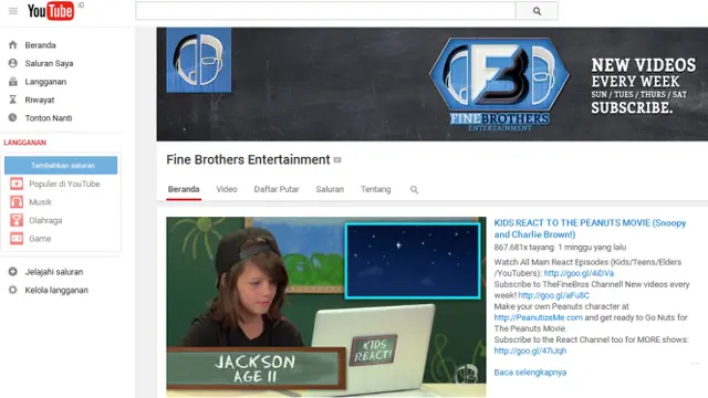 Artis YouTube TheFineBros