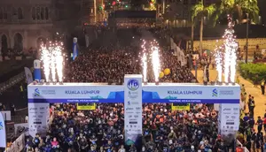 Pemotor Mabuk Terobos Barikade Marathon, Tabrak 2 Pelari