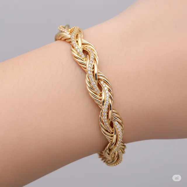 Model Gelang Emas 22 Karat 5 Gram yang Unik.