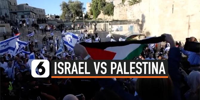 VIDEO: Pawai Yahudi Israel dan Bentrokan dengan Warga Palestina