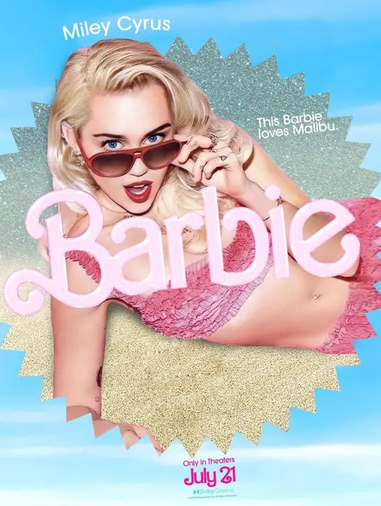 Banyak juga yang setuju jika Miley Cyrus sebagai cast Barbie. Lihat saja tampilannya dengan rambut blonde dan outfit serba pink.  [Foto: Twitter/Mileynewaccess].