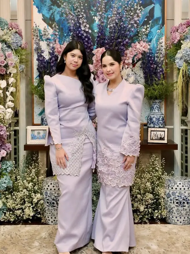 Gaya Menantu SBY dan Jokowi saat Lebaran 2025. [@annisayudhoyono]