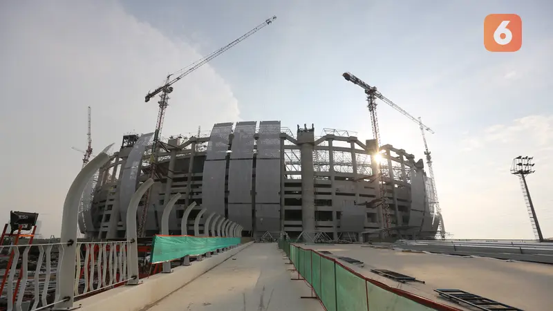 Foto: Mengintip Lebih Dekat Perkembangan Proyek Pembangunan Jakarta International Stadium