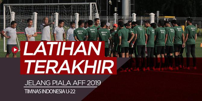 VIDEO: Latihan Terakhir Timnas Indonesia U-22 Sebelum Bertanding di Piala AFF 2019