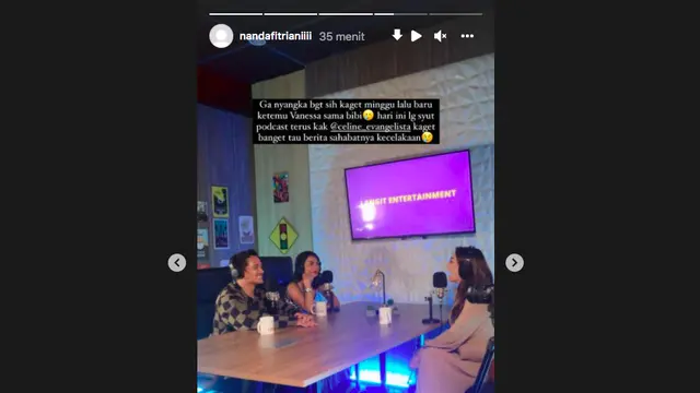 Kaget dengar Kabar Kecelakaan, Celine Evangelista Terus Coba Hubungi Vanessa Angel. (instagram.com/celine_evangelista)