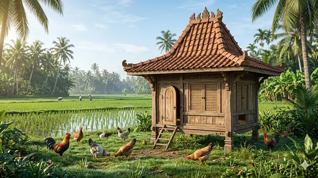 Ide Kandang Ayam Unik Bentuk Rumah Mini yang Estetik dan Fungsional