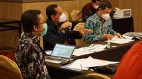 Kemenko Marves rakor dengan 11 kementerian/lembaga membahas investigasi kecelakaan KMP Bili di Sambas, Kalimantan Barat. (Dok. Kemenko Marves).
