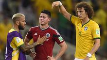 James Rodriguez. Gelandang berusia 30 tahun ini tampil cemerlang bersama Timnas Kolombia di Piala Dunia 2014 Brasil. Melaju hingga perempatfinal dan kalah 1-2 dari Brasil, ia sukses menjadi top skor dengan mencetak 6 gol dan selalu membuat gol di 5 laga Kolombia. (AFP/Fabrice Coffrini)