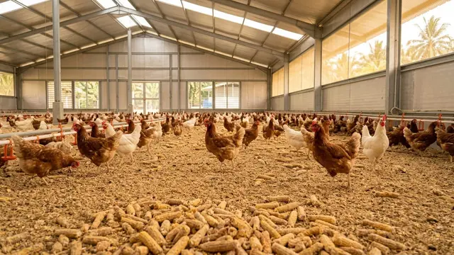 Bahan Alas Kandang Ayam yang Tidak Mudah Menggumpal Saat Terkena Kotoran