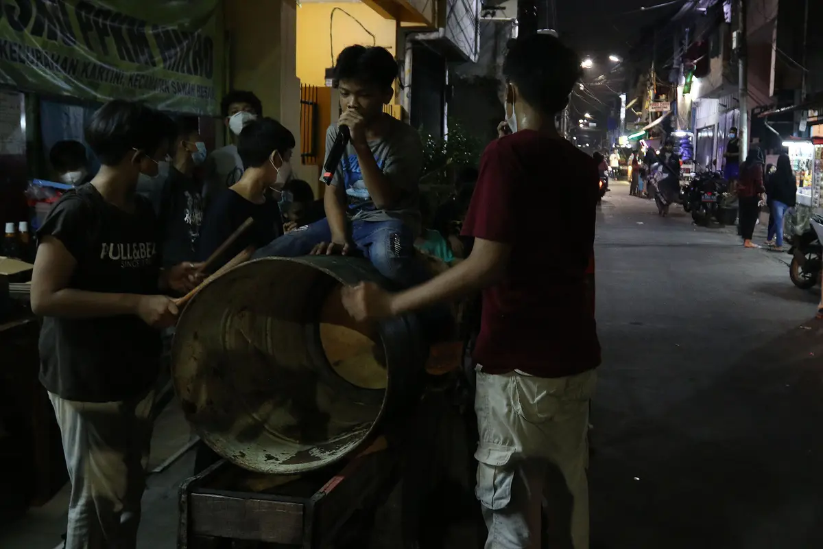 Malam Takbiran Warga Sawah Besar Jakarta