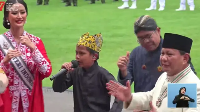 Farel Prayoga  menyanyi di Istana Negara (Istimewa)