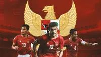Timnas Indonesia - Rachmat Irianto, Ricky Kambuaya, Evan Dimas (Bola.com/Adreanus Titus)