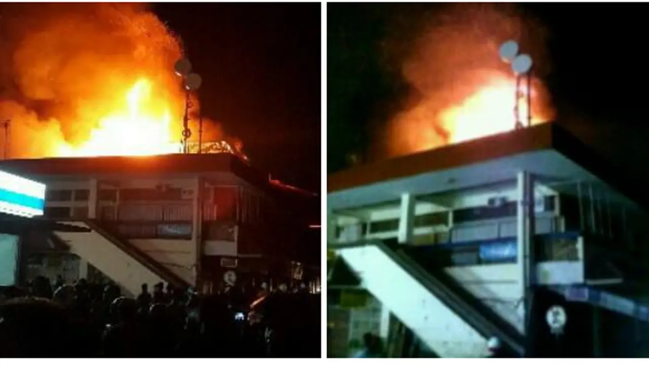 Pasar Klewer terbakar