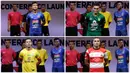 Berikut ini deretan jersey 18 klub peserta Shopee Liga 1 Indonesia 2019. (Bola.com/Vitalis Yogi Trisna)