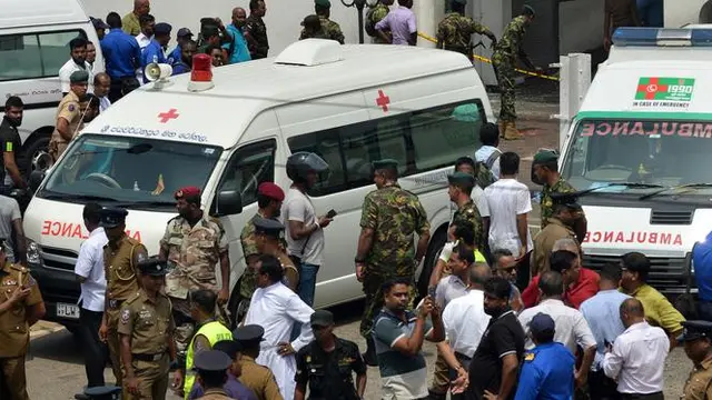 99 Orang Tewas dalam Ledakan Gereja dan Hotel di Sri Lanka