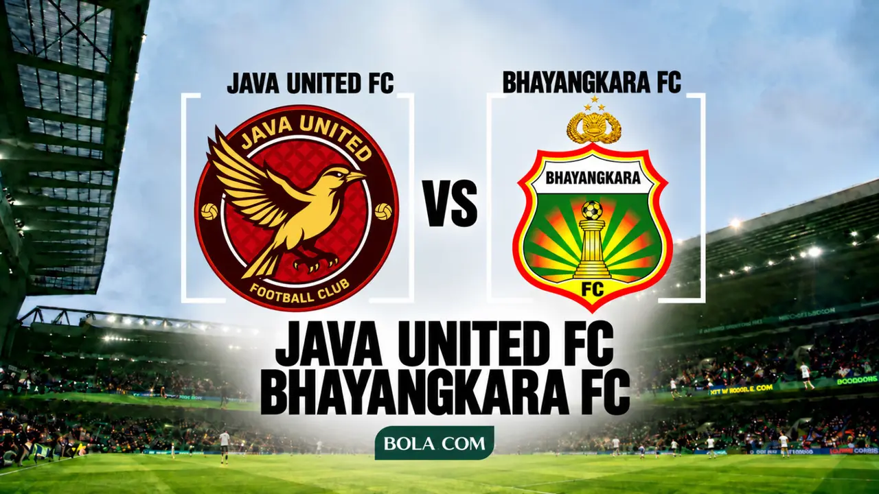 Ilustrasi Java United Vs Bhayangkara FC