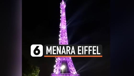 VIDEO: Menara Eiffel Jadi Pink, Peringati Bulan Peduli Kanker Payudara