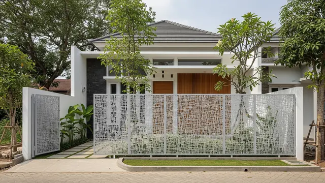 Pola Pagar Laser Cutting yang Aman Sekaligus Mempercantik Fasad Rumah/Gemini AI