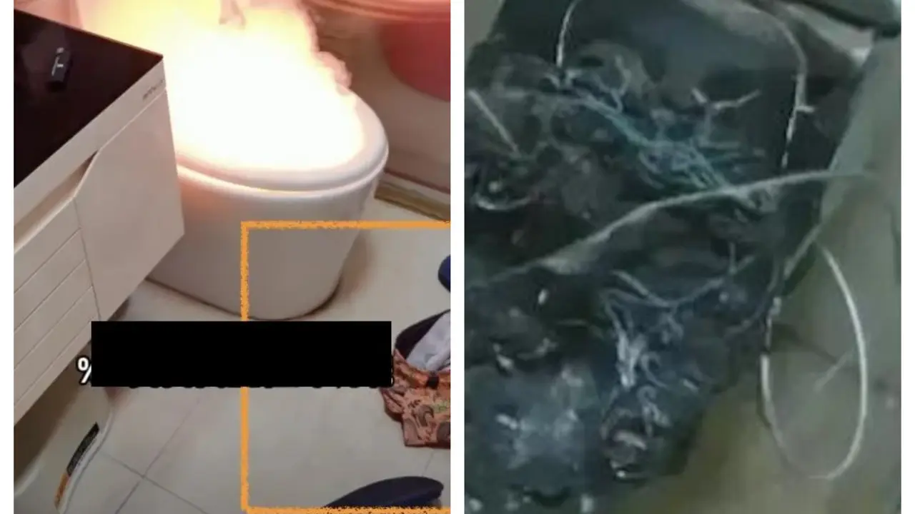 Toilet Pintar di China Terbakar Karena Korslet, Pria Ini Nyaris Jadi Korban