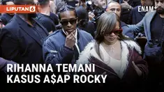 RIHANNA DAN A$AP ROCKY KELUAR DARI GEDUNG PENGADILAN LA SAMBIL BERGANDENGAN TANGAN