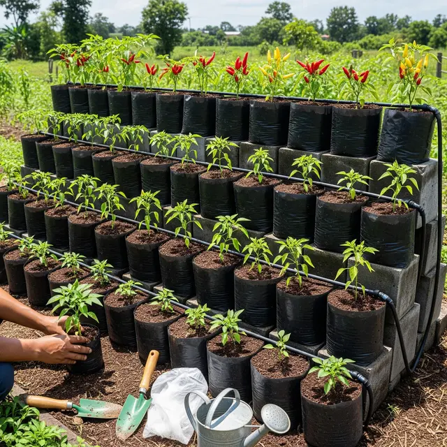 Ide Kebun Cabai Tanpa Ribet Pakai Metode Tanam Cepat