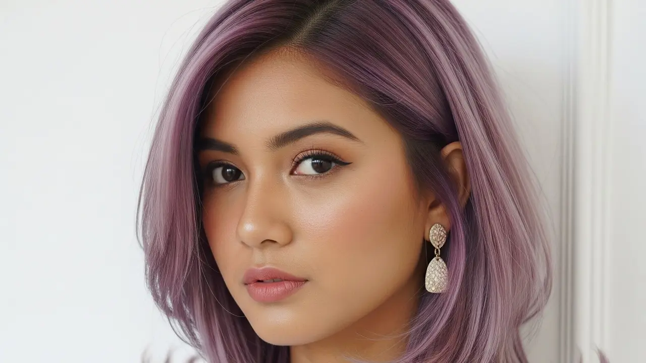 Potongan Rambut Bob Asimetris Kekinian