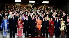 Belasan pemimpin negara sahabat menghadiri pelantikan Jokowi-JK di Gedung DPR, Jakarta, (20/10/14). (Liputan6.com/Andrian M Tunay) 